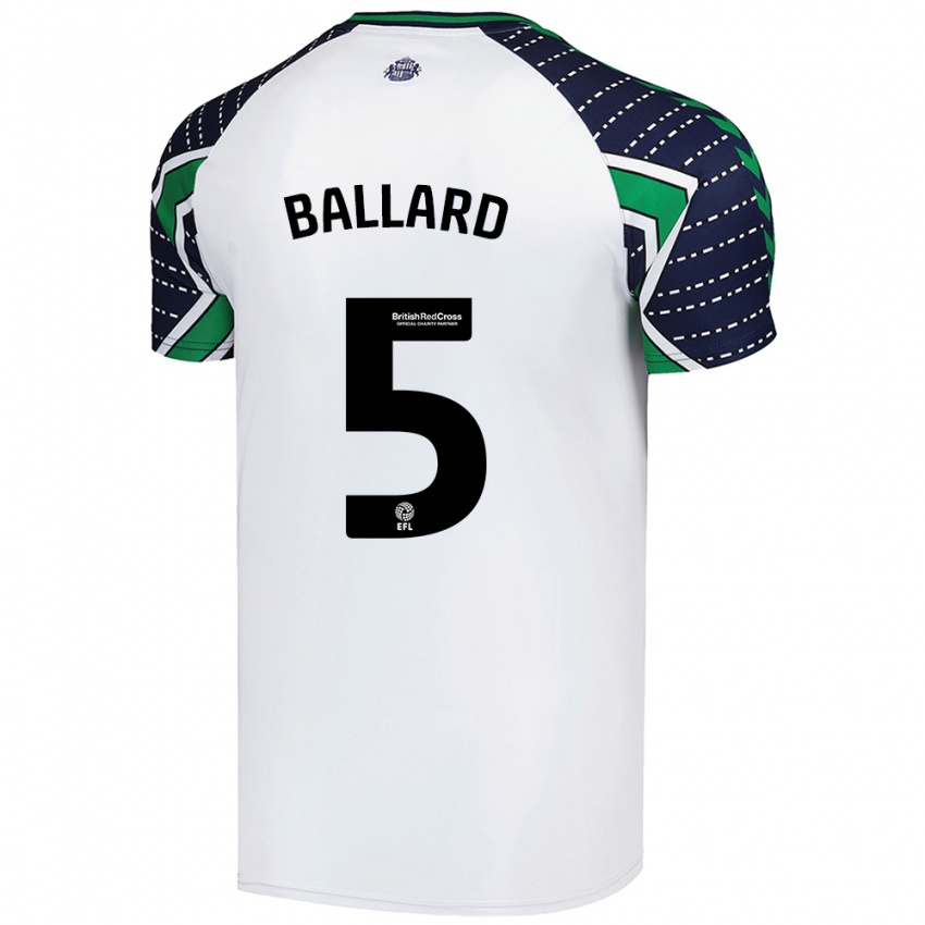 Criança Camisola Daniel Ballard #5 Branco Alternativa 2024/25 Camisa