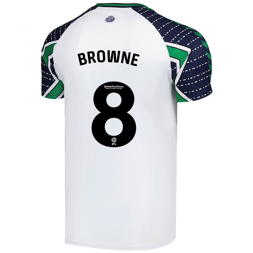 Criança Camisola Alan Browne #8 Branco Alternativa 2024/25 Camisa