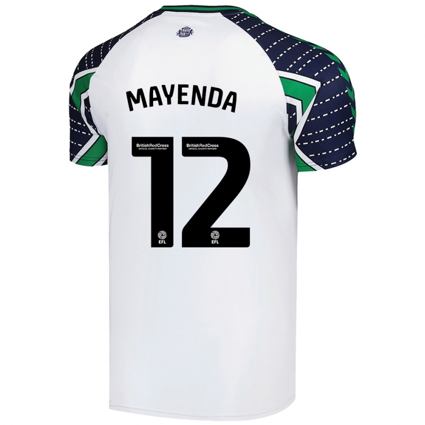 Criança Camisola Eliezer Mayenda #12 Branco Alternativa 2024/25 Camisa