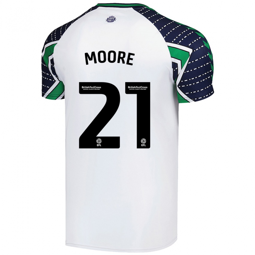 Criança Camisola Simon Moore #21 Branco Alternativa 2024/25 Camisa