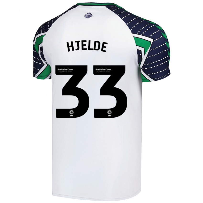 Criança Camisola Leo Fuhr Hjelde #33 Branco Alternativa 2024/25 Camisa