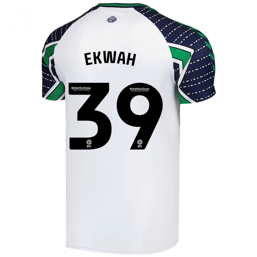 Criança Camisola Pierre Ekwah #39 Branco Alternativa 2024/25 Camisa