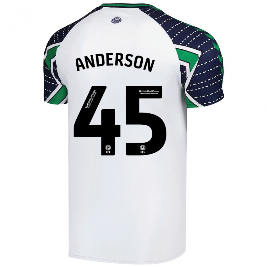 Criança Camisola Joe Anderson #45 Branco Alternativa 2024/25 Camisa