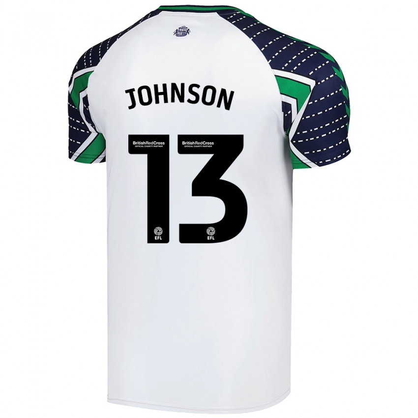 Criança Camisola Zak Johnson #13 Branco Alternativa 2024/25 Camisa