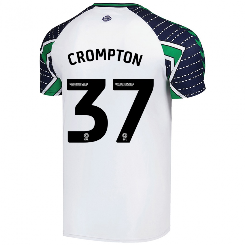 Criança Camisola Ben Crompton #37 Branco Alternativa 2024/25 Camisa