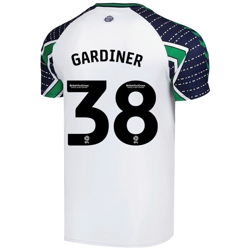 Criança Camisola Harry Gardiner #38 Branco Alternativa 2024/25 Camisa