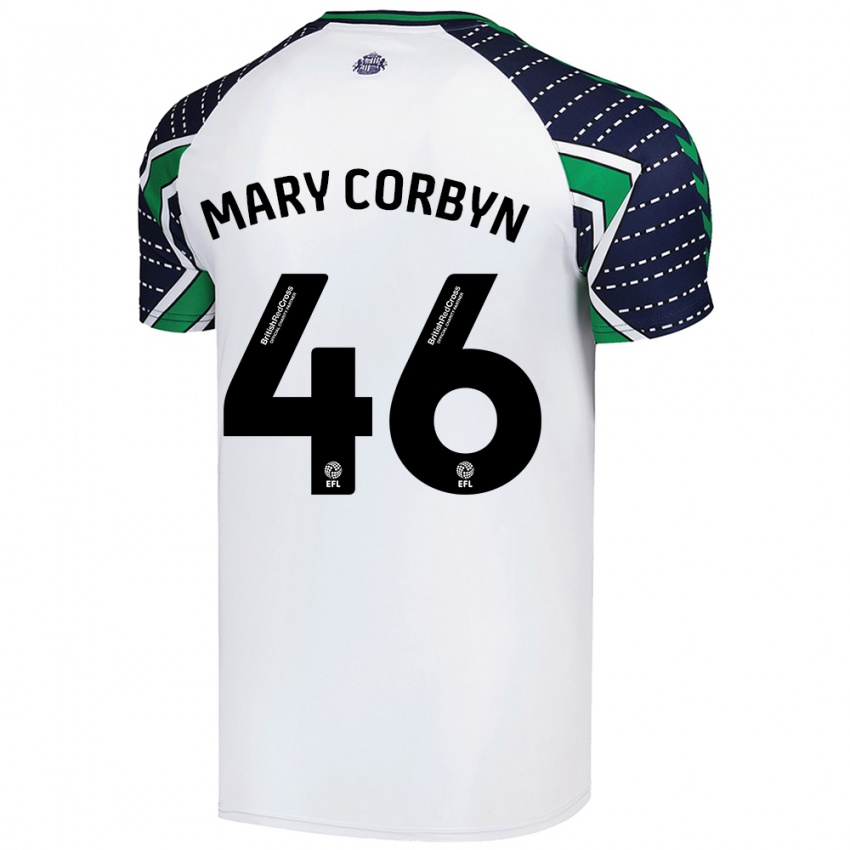 Criança Camisola Mary Corbyn #46 Branco Alternativa 2024/25 Camisa