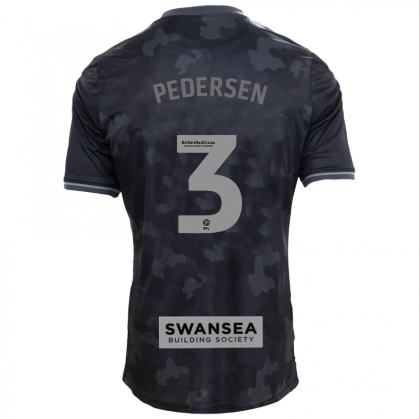 Criança Camisola Kristian Pedersen #3 Preto Alternativa 2024/25 Camisa