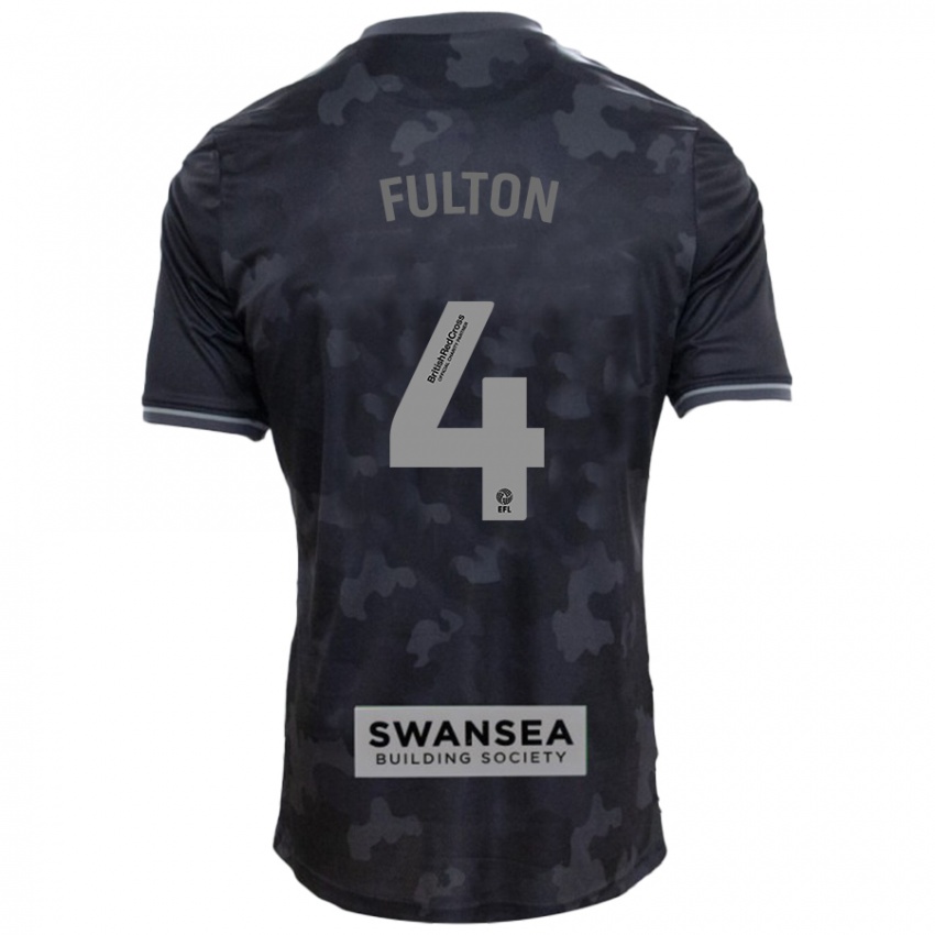 Criança Camisola Jay Fulton #4 Preto Alternativa 2024/25 Camisa