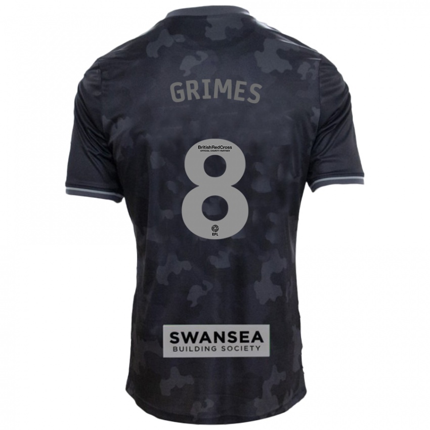 Criança Camisola Matt Grimes #8 Preto Alternativa 2024/25 Camisa