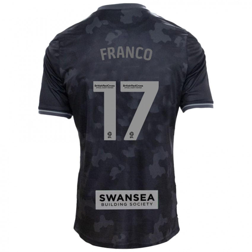 Criança Camisola Gonçalo Franco #17 Preto Alternativa 2024/25 Camisa