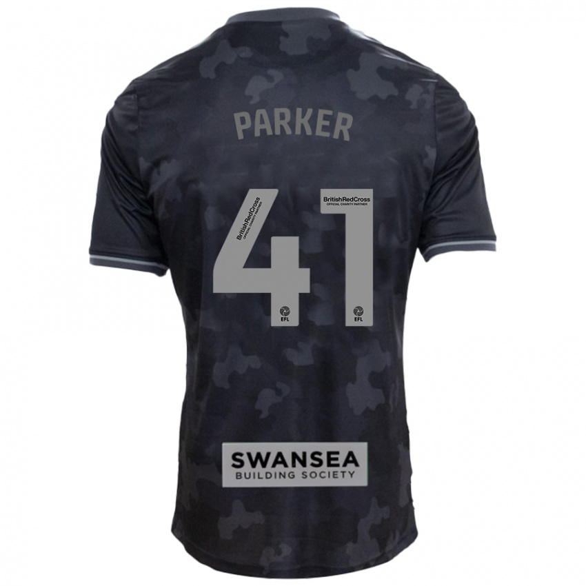 Criança Camisola Sam Parker #41 Preto Alternativa 2024/25 Camisa