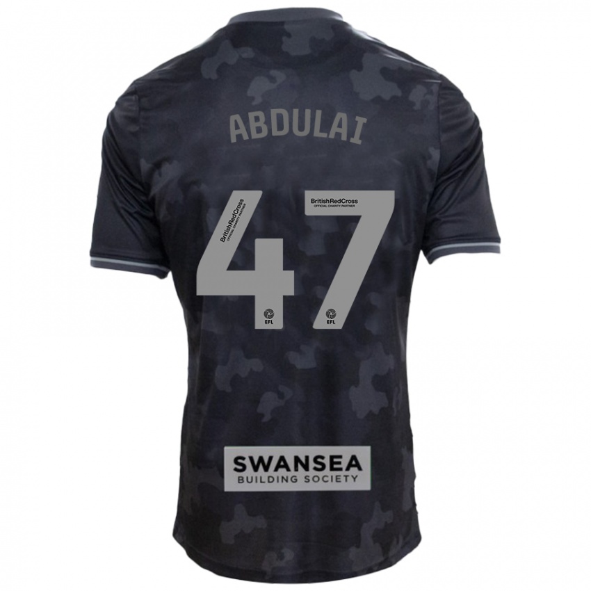 Criança Camisola Azeem Abdulai #47 Preto Alternativa 2024/25 Camisa