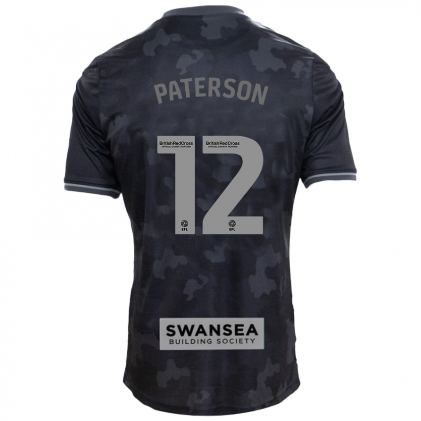 Criança Camisola Jamie Paterson #12 Preto Alternativa 2024/25 Camisa