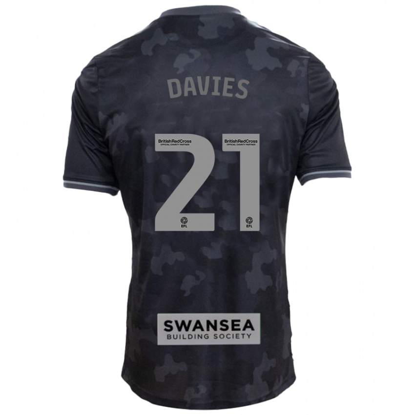 Criança Camisola Laura Davies #21 Preto Alternativa 2024/25 Camisa