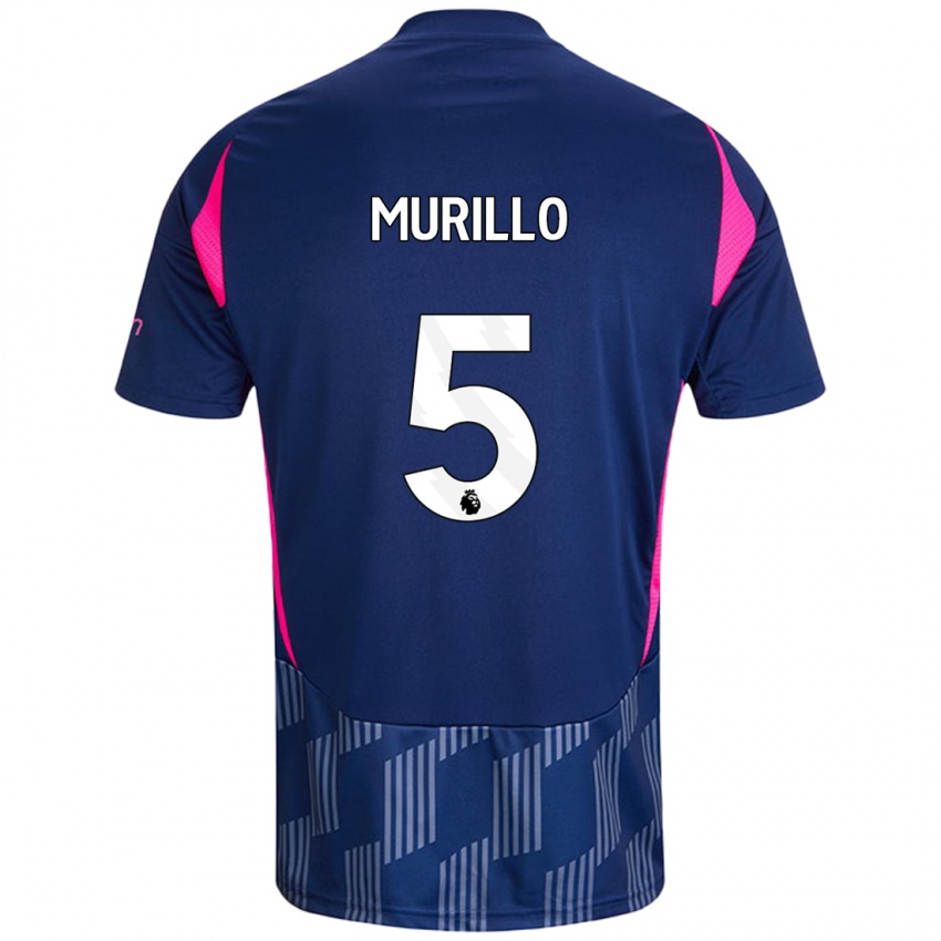 Criança Camisola Murillo #5 Rosa Azul Real Alternativa 2024/25 Camisa