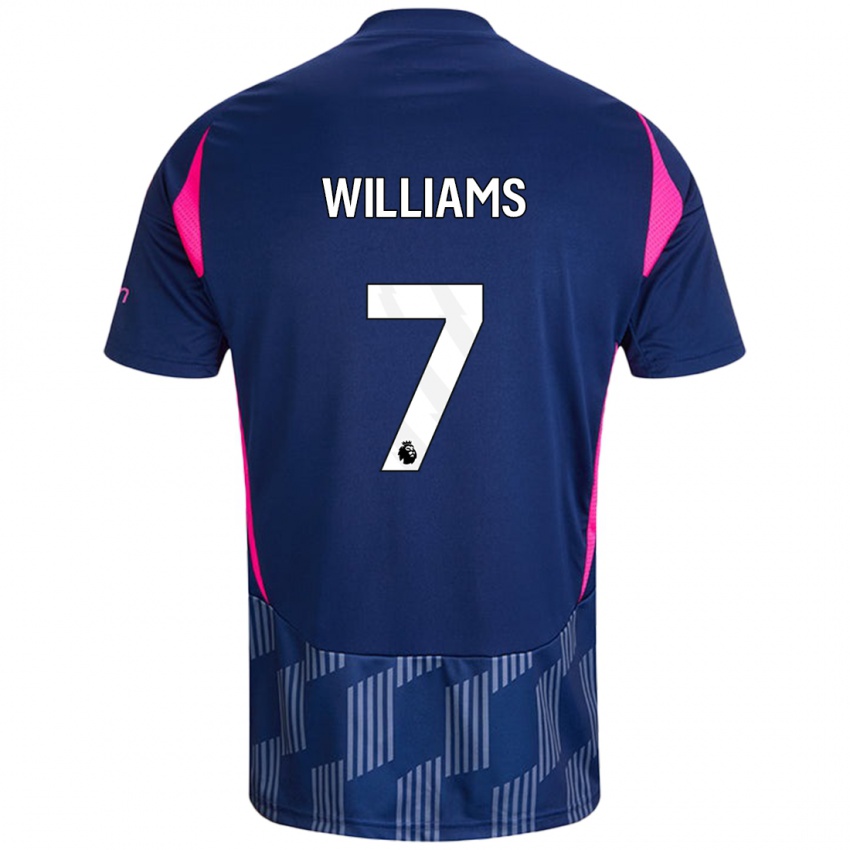 Criança Camisola Neco Williams #7 Rosa Azul Real Alternativa 2024/25 Camisa