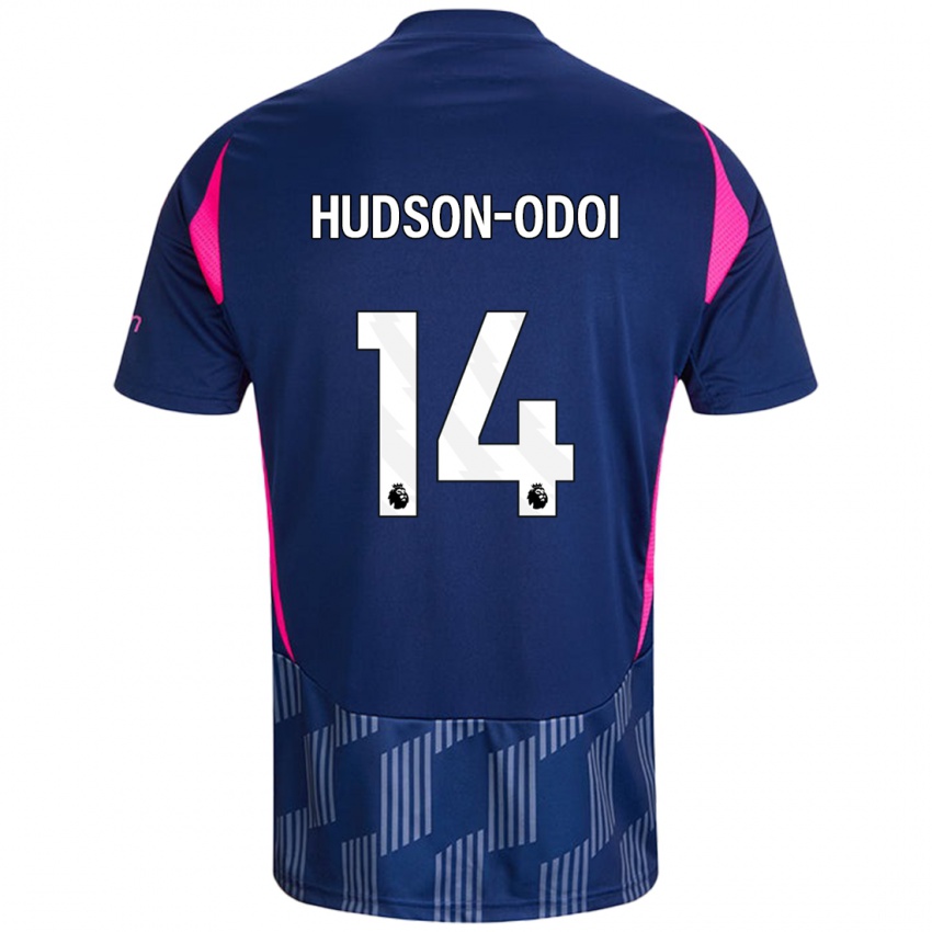 Criança Camisola Callum Hudson-Odoi #14 Rosa Azul Real Alternativa 2024/25 Camisa