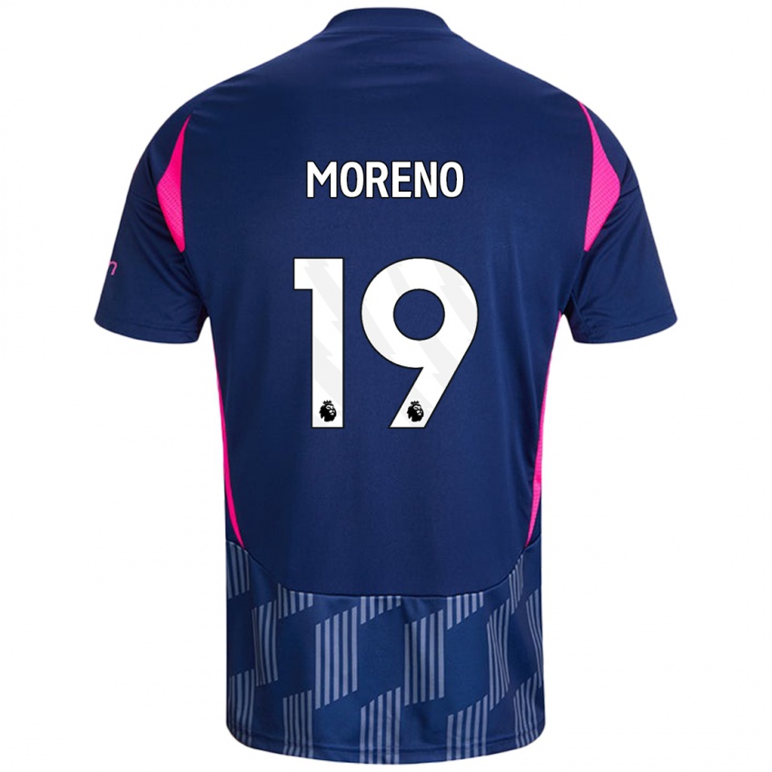 Criança Camisola Álex Moreno #19 Rosa Azul Real Alternativa 2024/25 Camisa