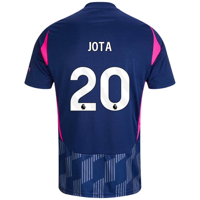 Criança Camisola Jota Silva #20 Rosa Azul Real Alternativa 2024/25 Camisa