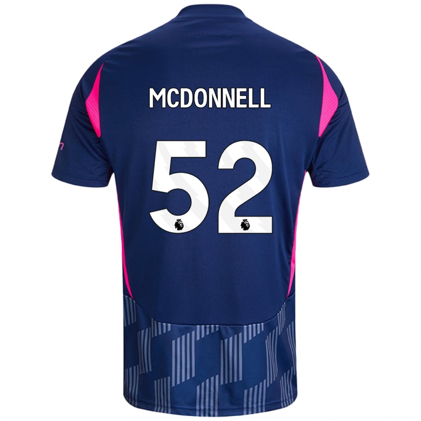 Criança Camisola Jamie Mcdonnell #52 Rosa Azul Real Alternativa 2024/25 Camisa