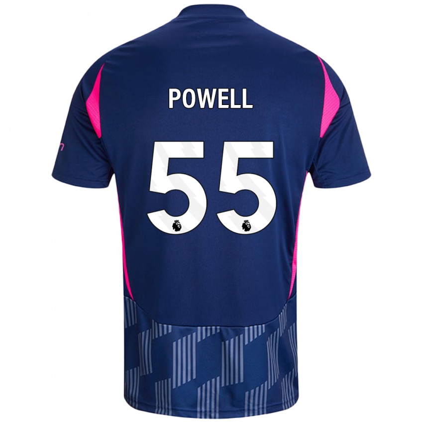 Criança Camisola Josh Powell #55 Rosa Azul Real Alternativa 2024/25 Camisa