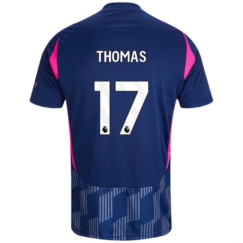 Criança Camisola Freya Thomas #17 Rosa Azul Real Alternativa 2024/25 Camisa