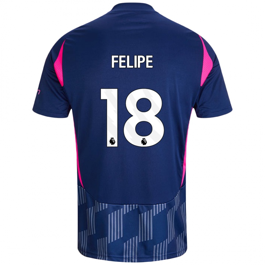 Criança Camisola Felipe #18 Rosa Azul Real Alternativa 2024/25 Camisa