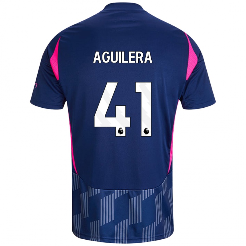 Criança Camisola Brandon Aguilera #41 Rosa Azul Real Alternativa 2024/25 Camisa