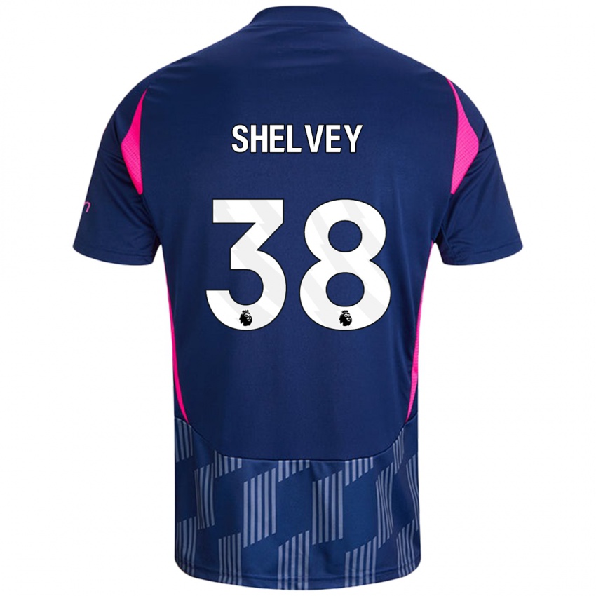 Criança Camisola George Shelvey #38 Rosa Azul Real Alternativa 2024/25 Camisa