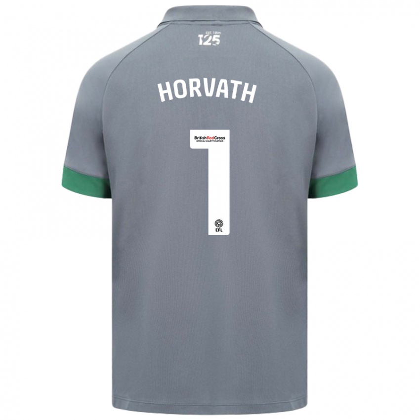 Criança Camisola Ethan Horvath #1 Cinza Escuro Alternativa 2024/25 Camisa