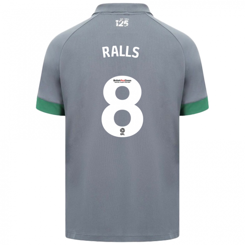 Criança Camisola Joe Ralls #8 Cinza Escuro Alternativa 2024/25 Camisa