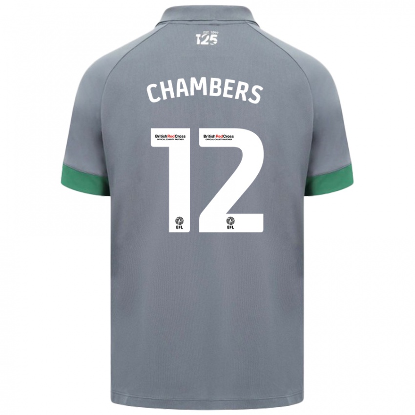 Criança Camisola Calum Chambers #12 Cinza Escuro Alternativa 2024/25 Camisa