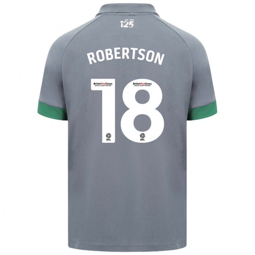 Criança Camisola Alex Robertson #18 Cinza Escuro Alternativa 2024/25 Camisa