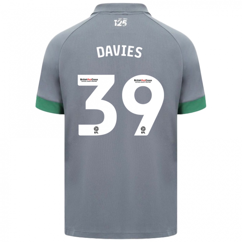 Criança Camisola Isaak Davies #39 Cinza Escuro Alternativa 2024/25 Camisa