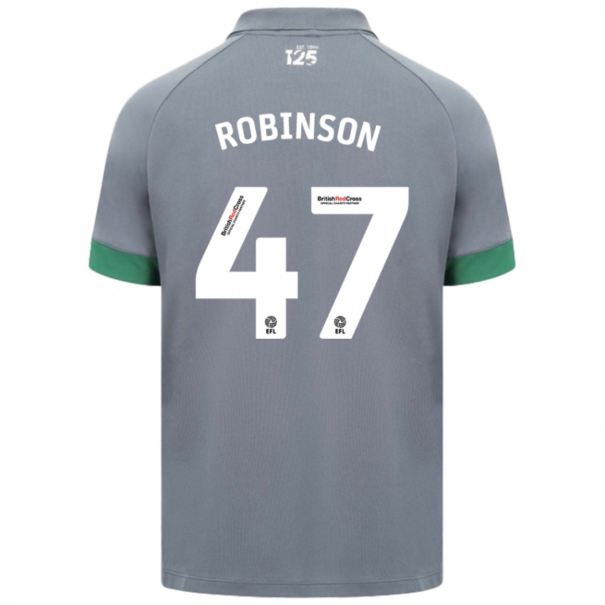 Criança Camisola Callum Robinson #47 Cinza Escuro Alternativa 2024/25 Camisa