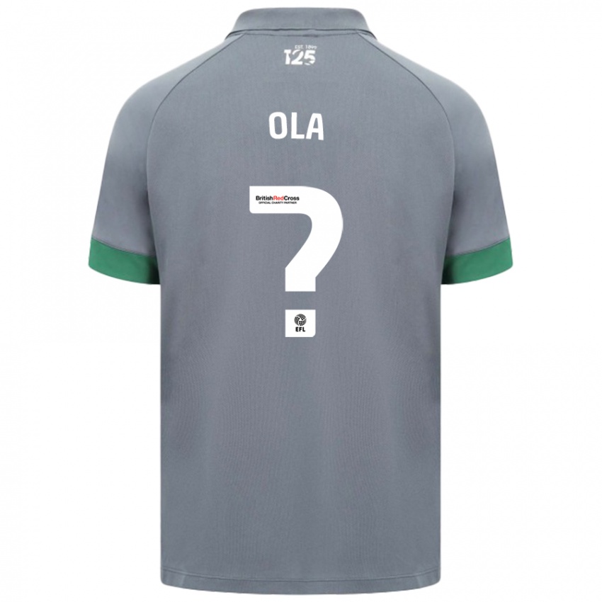 Criança Camisola Daniel Ola #0 Cinza Escuro Alternativa 2024/25 Camisa