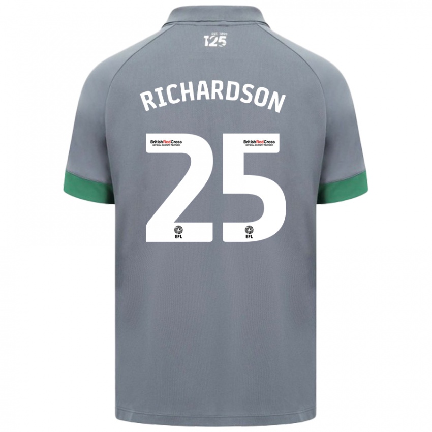 Criança Camisola Tija Richardson #25 Cinza Escuro Alternativa 2024/25 Camisa