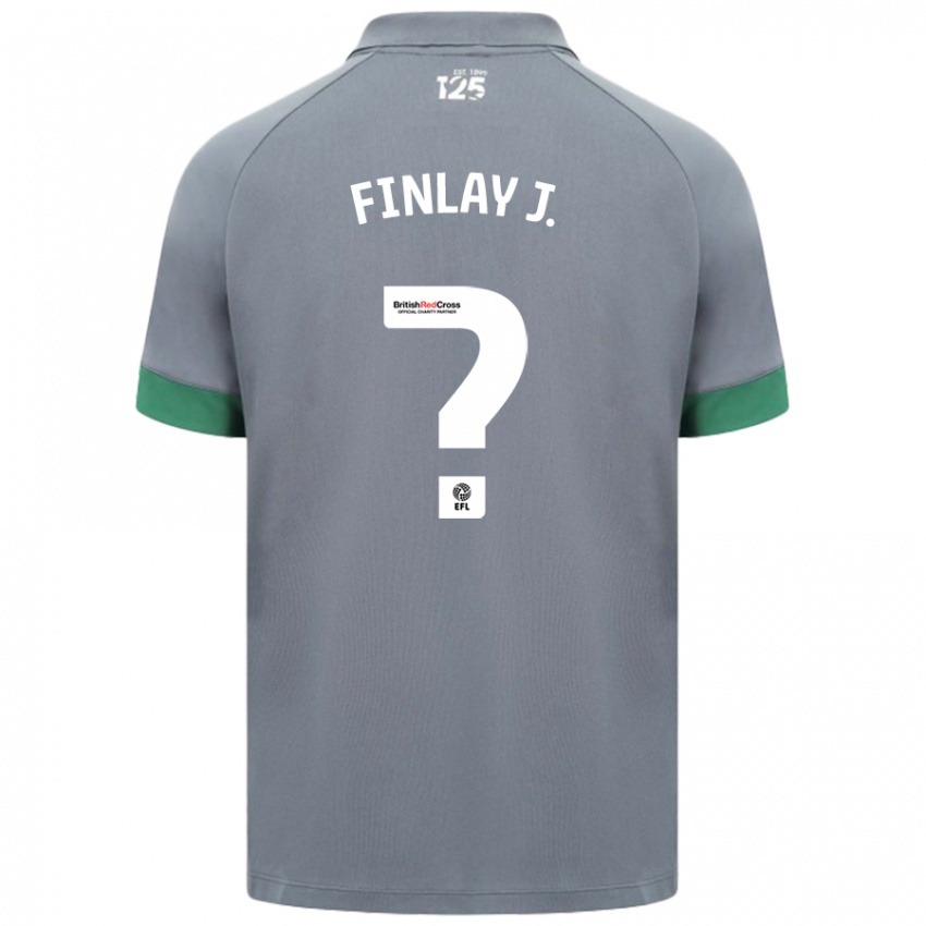 Criança Camisola Finlay Johnson #0 Cinza Escuro Alternativa 2024/25 Camisa