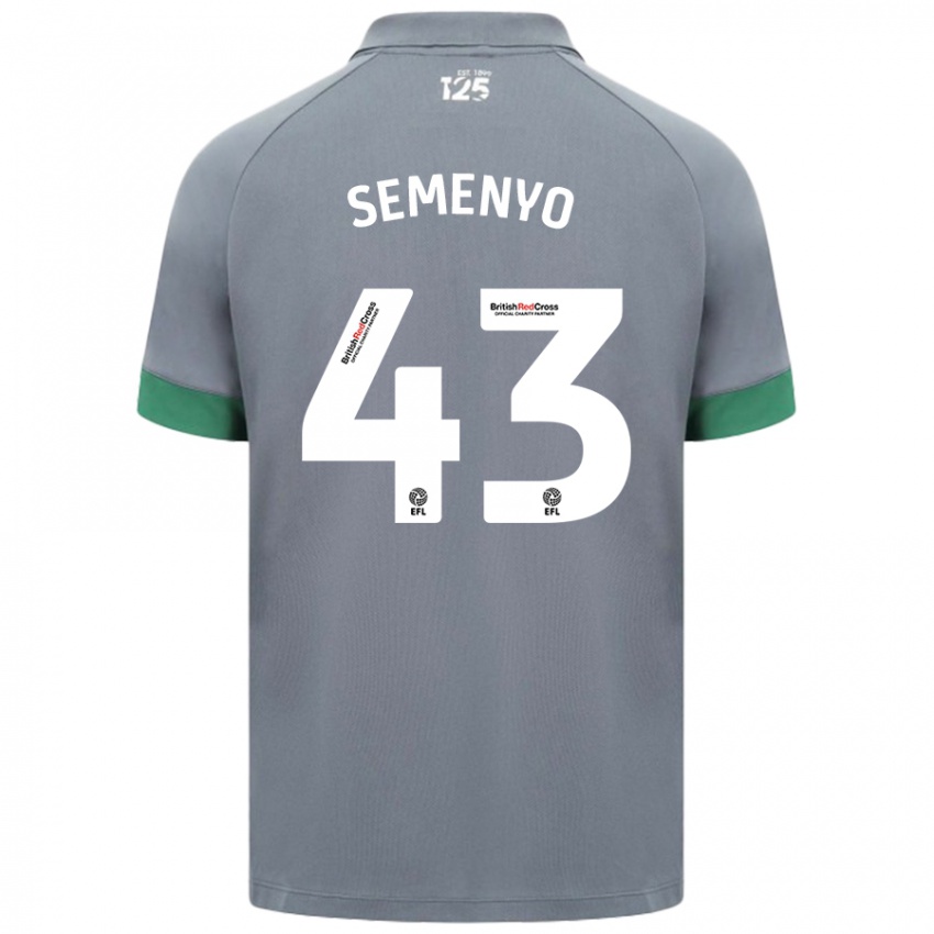 Criança Camisola Jai Semenyo #43 Cinza Escuro Alternativa 2024/25 Camisa