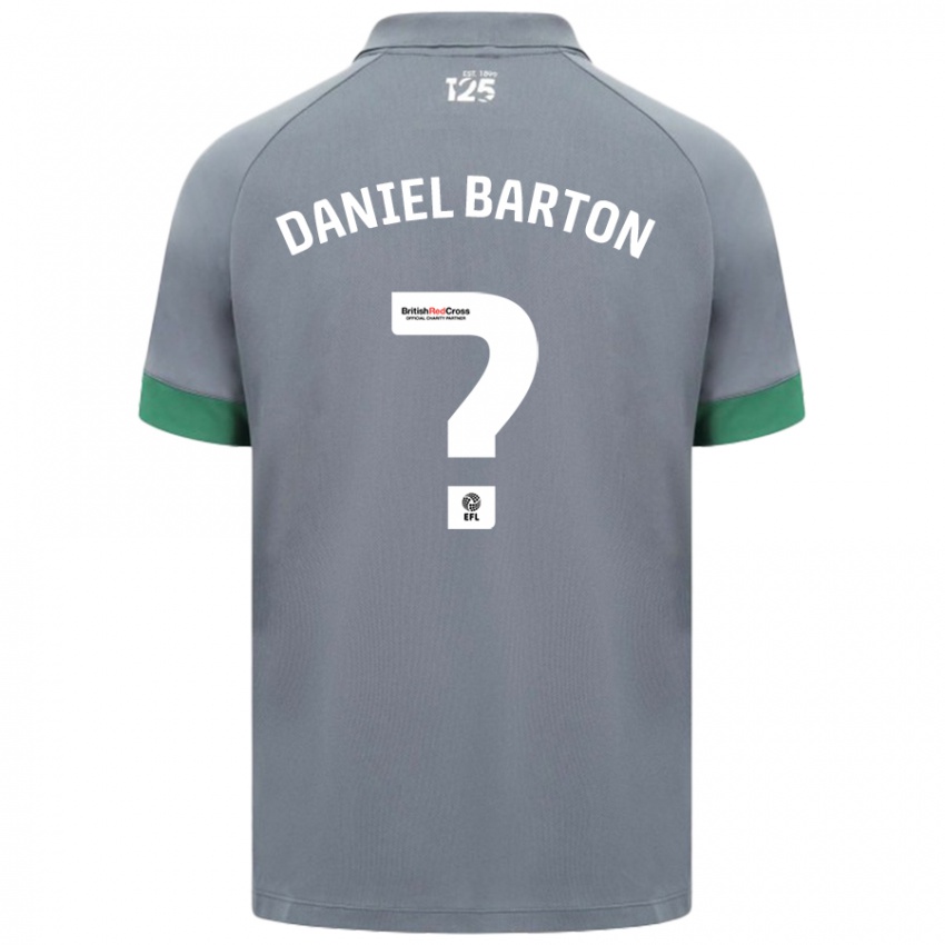 Criança Camisola Daniel Barton #0 Cinza Escuro Alternativa 2024/25 Camisa