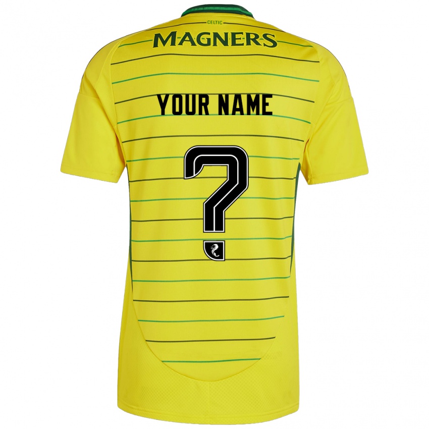 Criança Camisola Seu Nome #0 Amarelo Alternativa 2024/25 Camisa