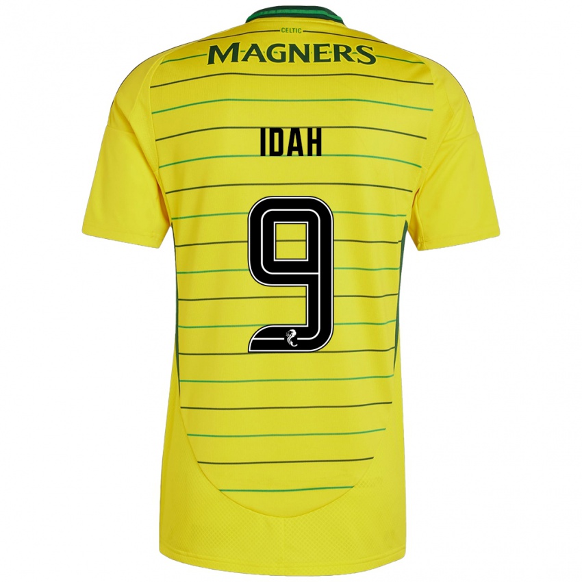 Criança Camisola Adam Idah #9 Amarelo Alternativa 2024/25 Camisa