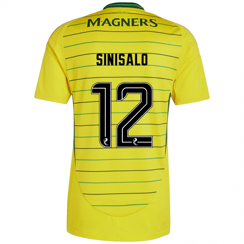 Criança Camisola Viljami Sinisalo #12 Amarelo Alternativa 2024/25 Camisa