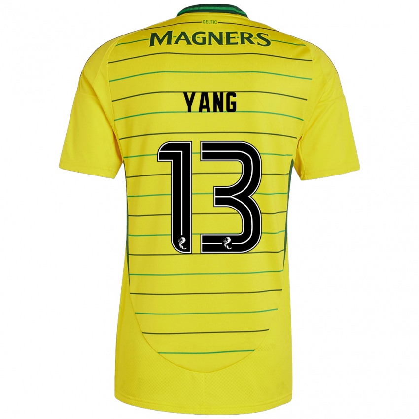 Criança Camisola Hyun-Jun Yang #13 Amarelo Alternativa 2024/25 Camisa