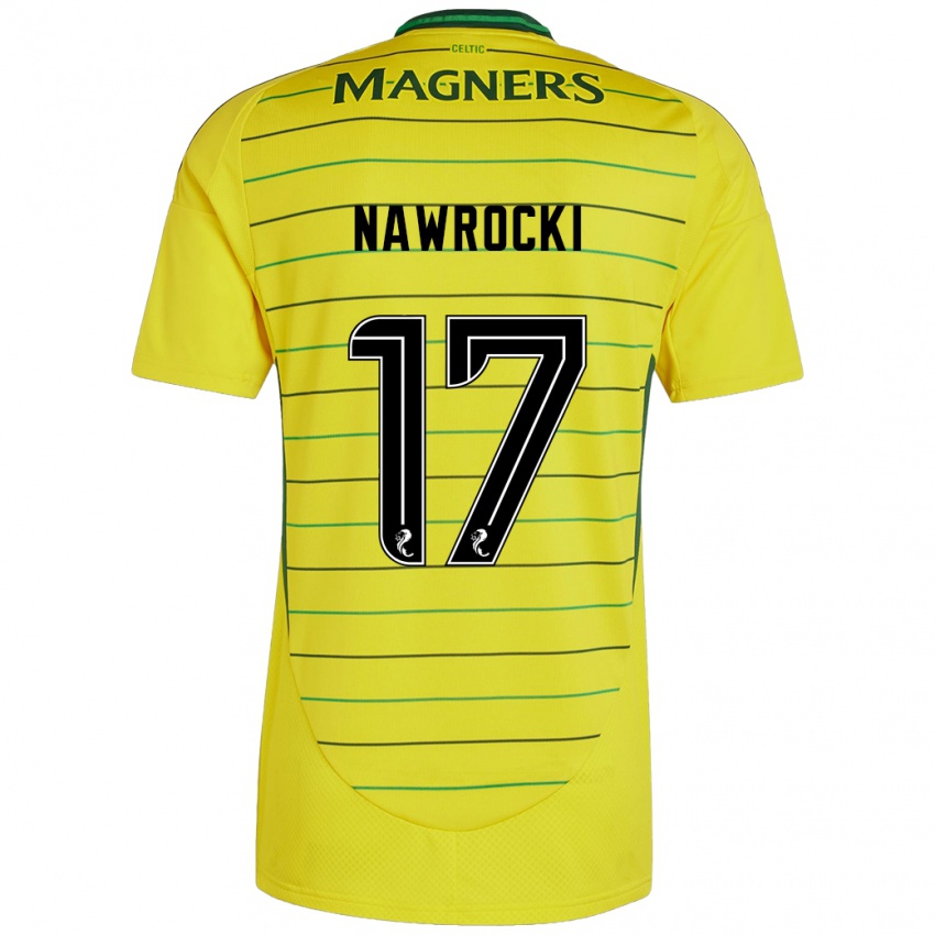 Criança Camisola Maik Nawrocki #17 Amarelo Alternativa 2024/25 Camisa