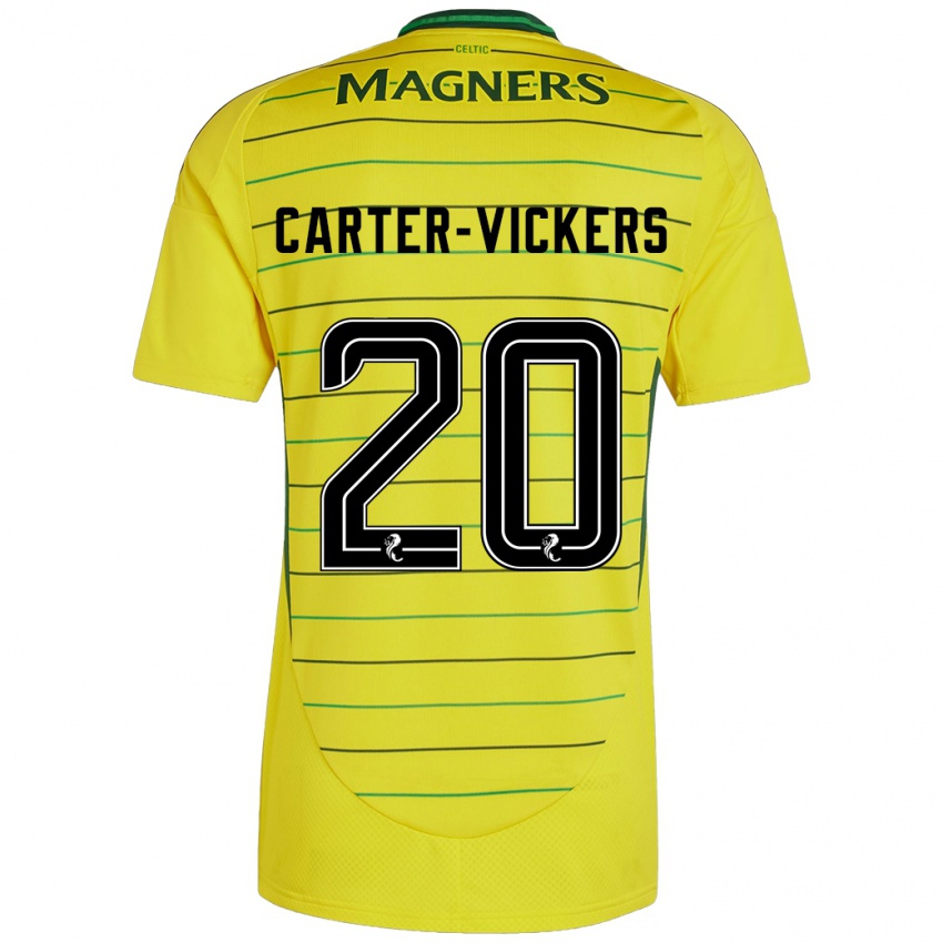 Criança Camisola Cameron Carter-Vickers #20 Amarelo Alternativa 2024/25 Camisa