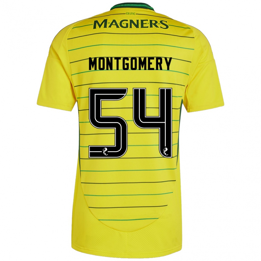 Criança Camisola Adam Montgomery #54 Amarelo Alternativa 2024/25 Camisa