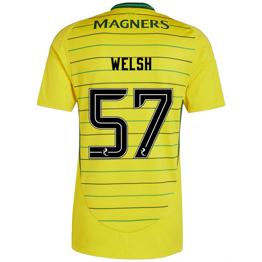 Criança Camisola Stephen Welsh #57 Amarelo Alternativa 2024/25 Camisa