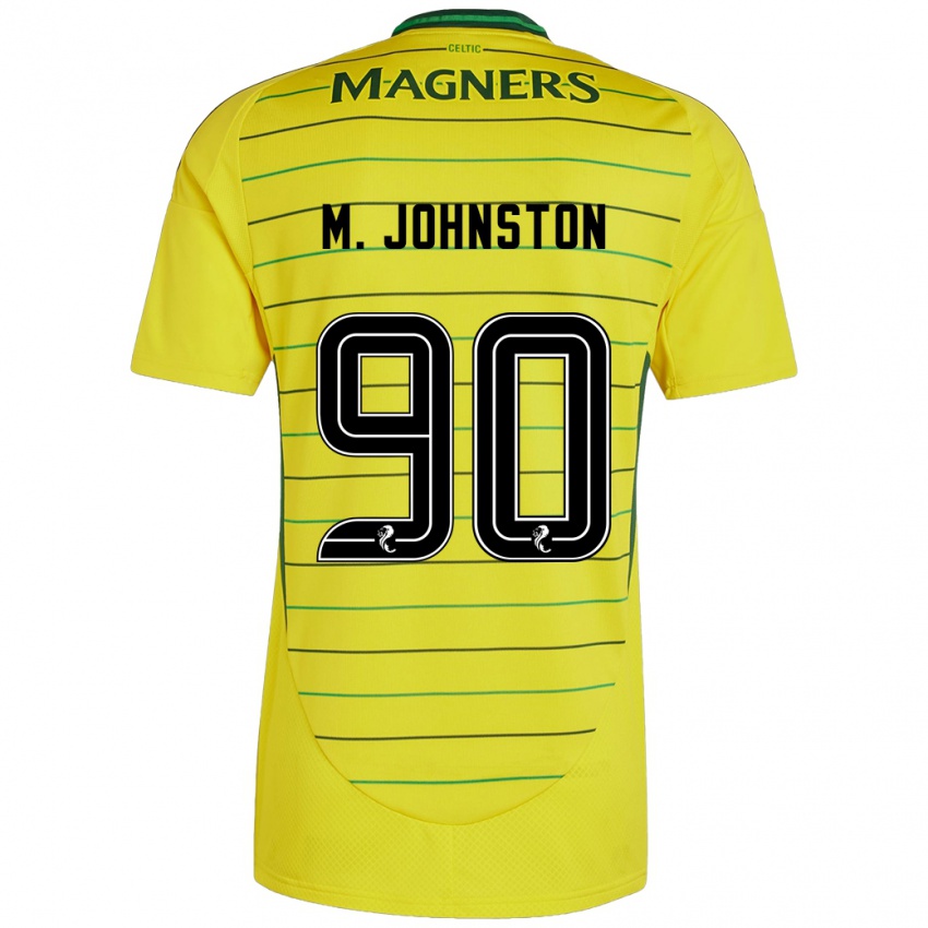 Criança Camisola Mikey Johnston #90 Amarelo Alternativa 2024/25 Camisa